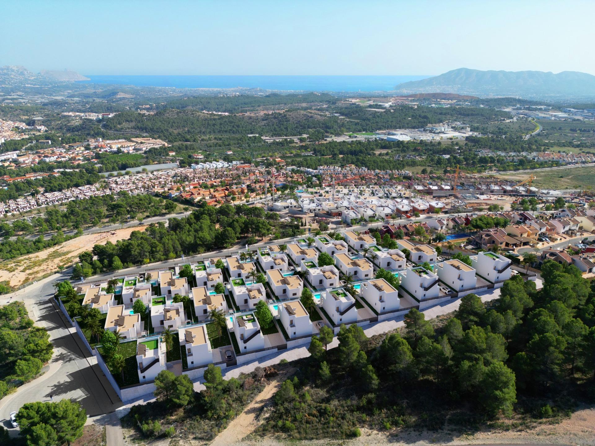 Stunning New Build Villas in Polop with Sea Views
