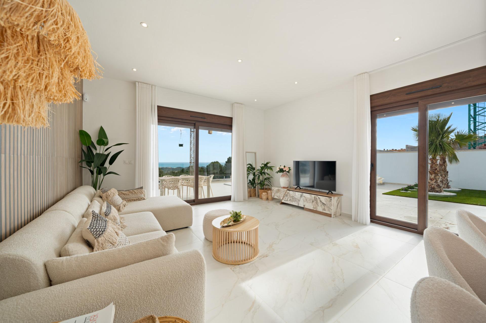 Stunning New Build Villas in Polop with Sea Views