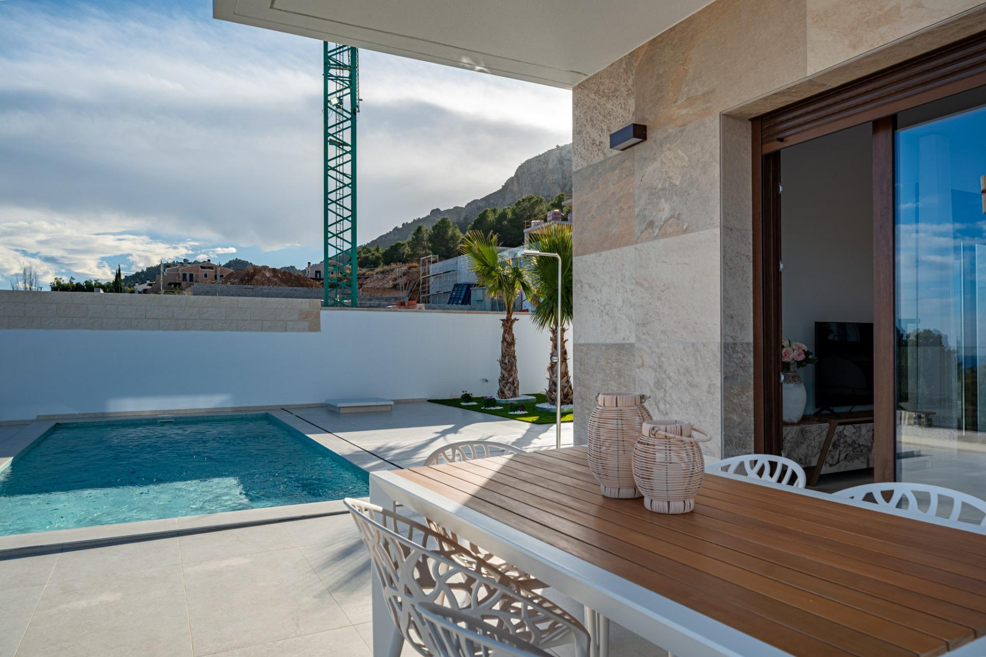 Stunning New Build Villas in Polop with Sea Views