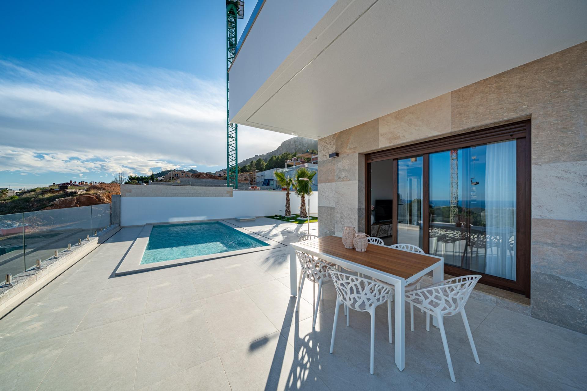 Stunning New Build Villas in Polop with Sea Views