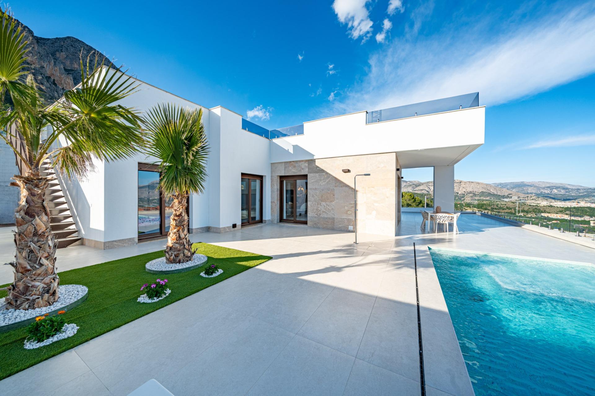Stunning New Build Villas in Polop with Sea Views