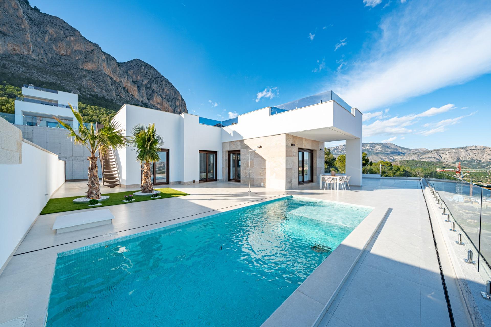 17-1 Stunning New Build Villas in Polop with Sea Views