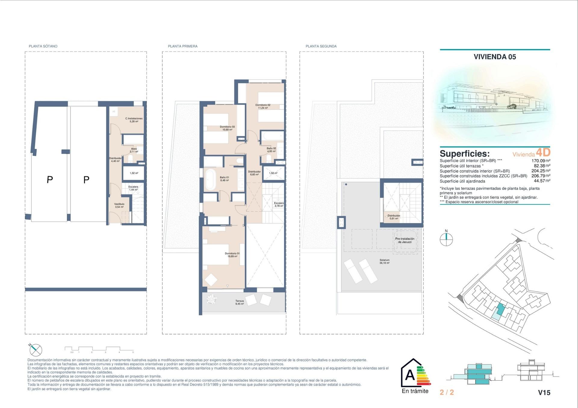 Newly Built Semi-Detached and Terraced Houses in Cabo de las Huertas, Alicante