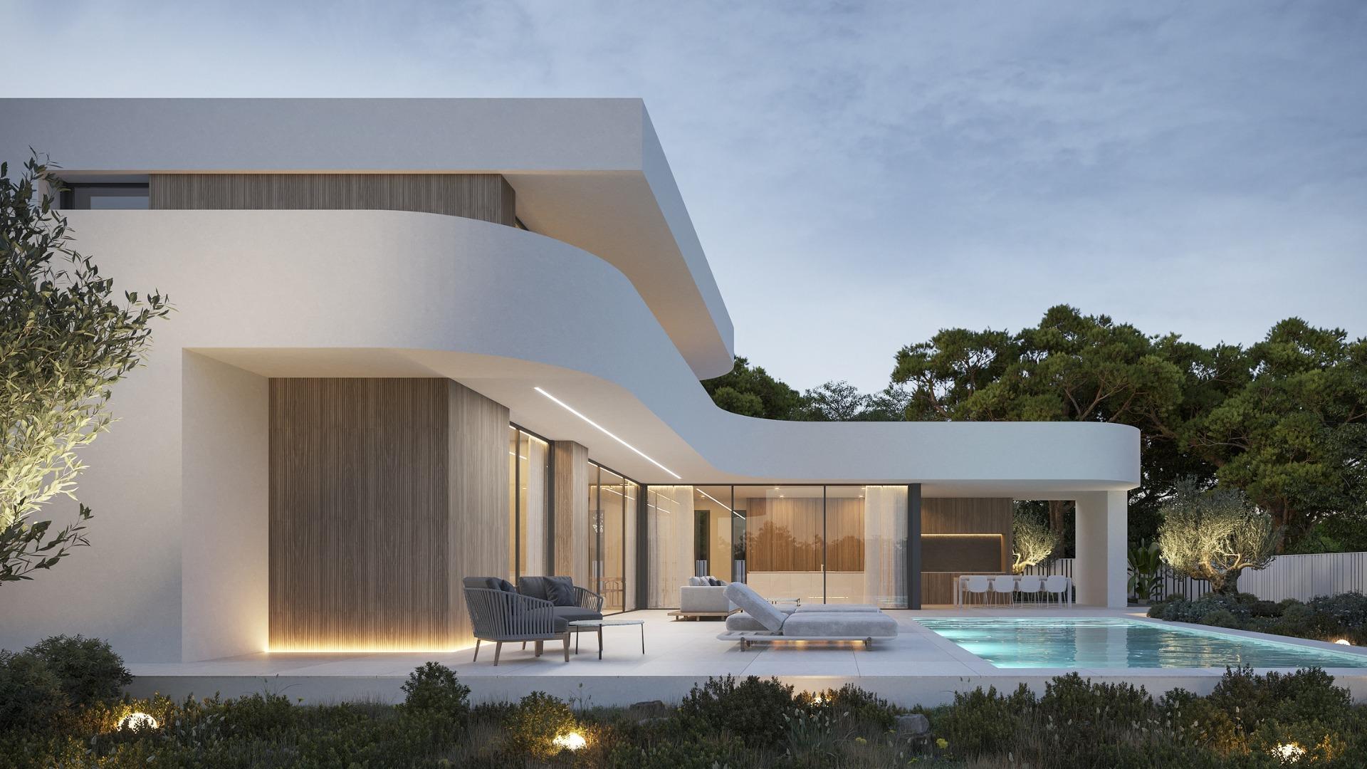 Luxury Modern Home in the Heart of Moraira-Teulada: A Contemporary Mediterranean Retreat