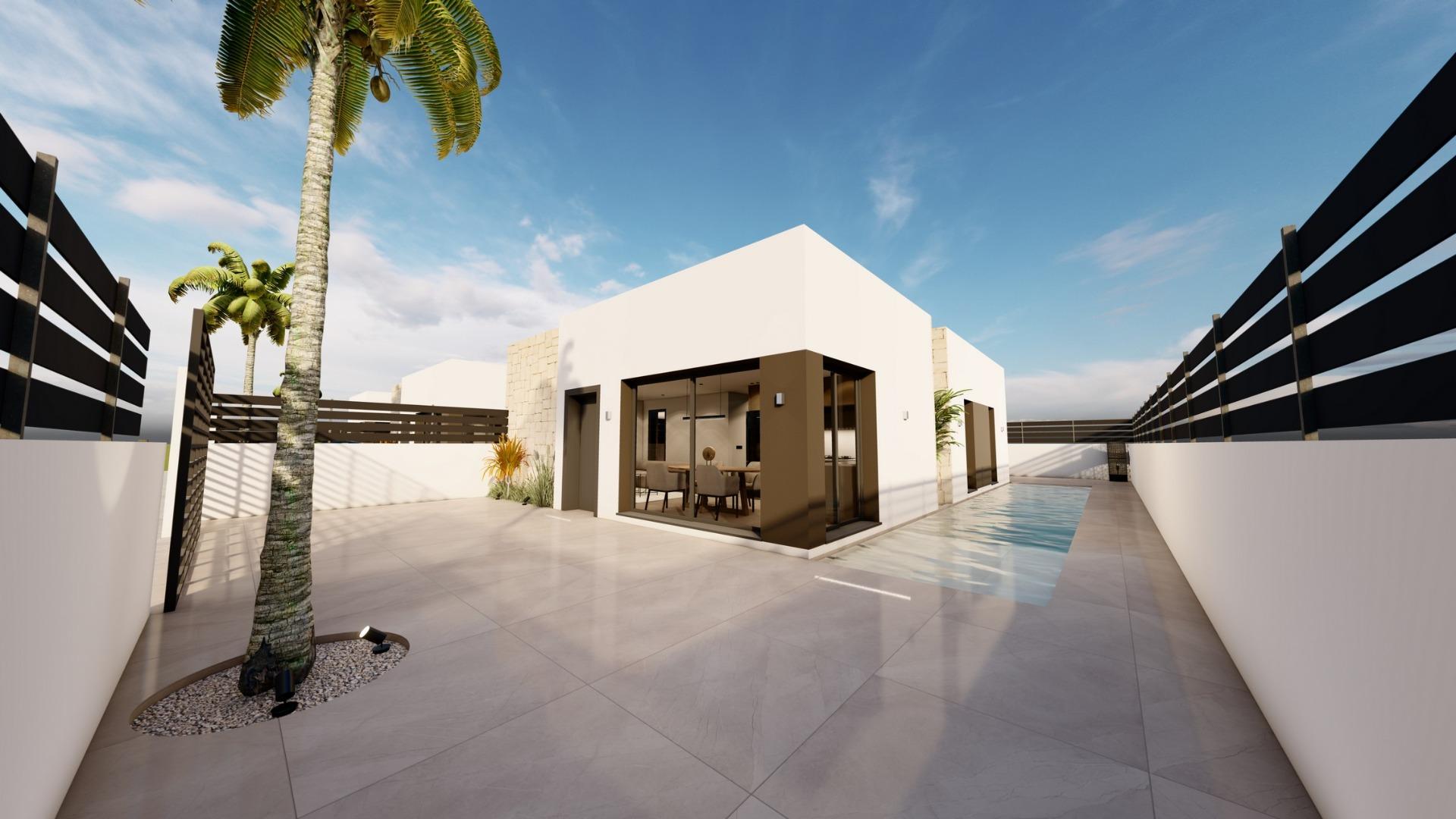 9-1 Modern Independent Villas in Monteazul Benijofar with Optional Pool and Solarium