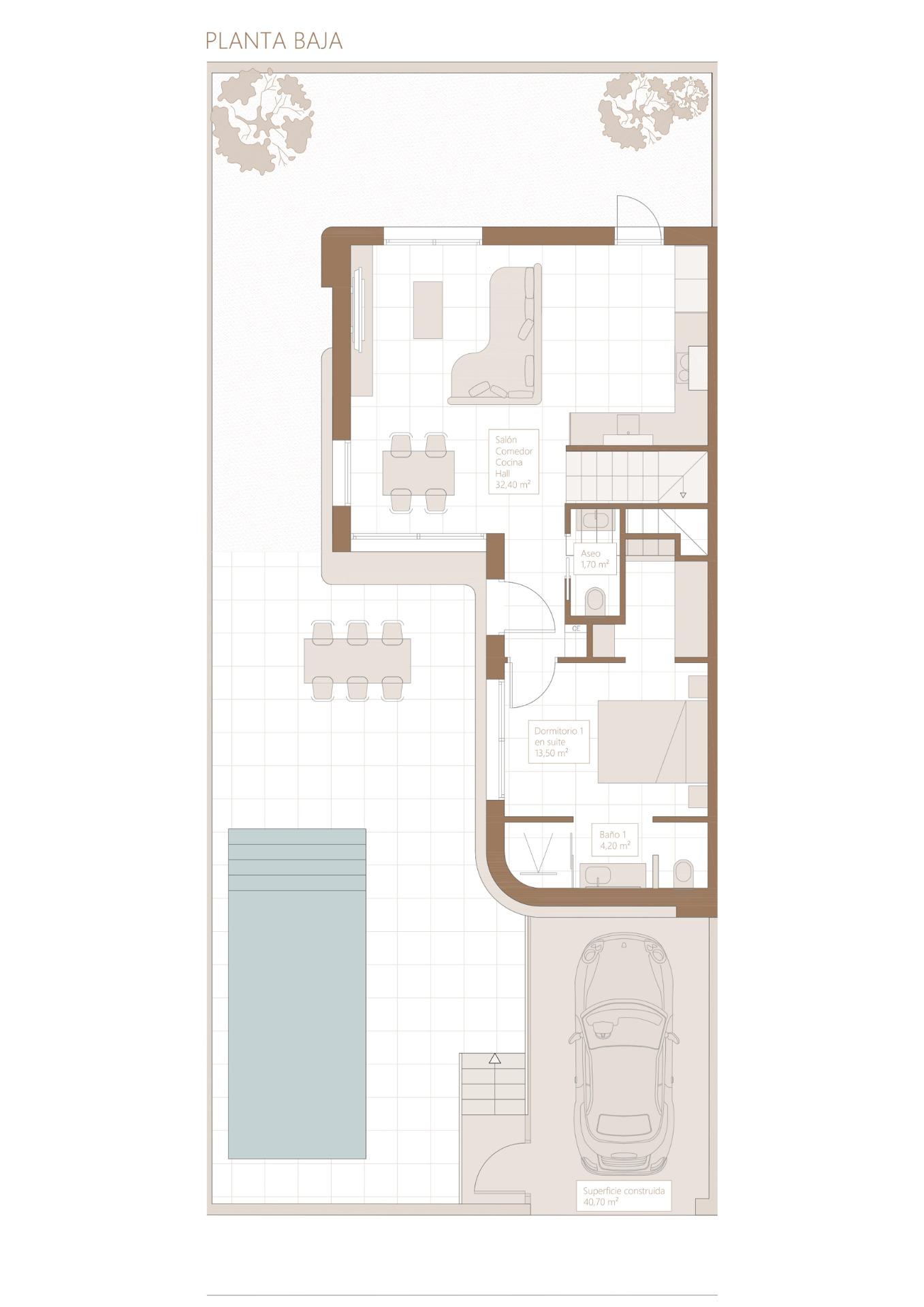 Modern Semi Detached Villas in Daya Nueva with Contemporary Design and Excellent Connectivity