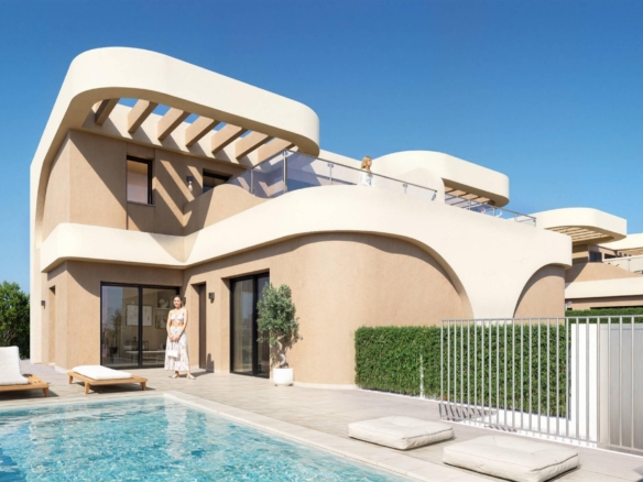 Modern Semi Detached Villas in Daya Nueva with Contemporary Design and Excellent Connectivity