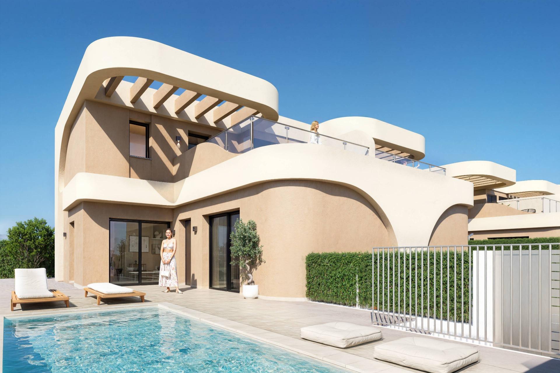 9-1 Modern Semi Detached Villas in Daya Nueva with Contemporary Design and Excellent Connectivity