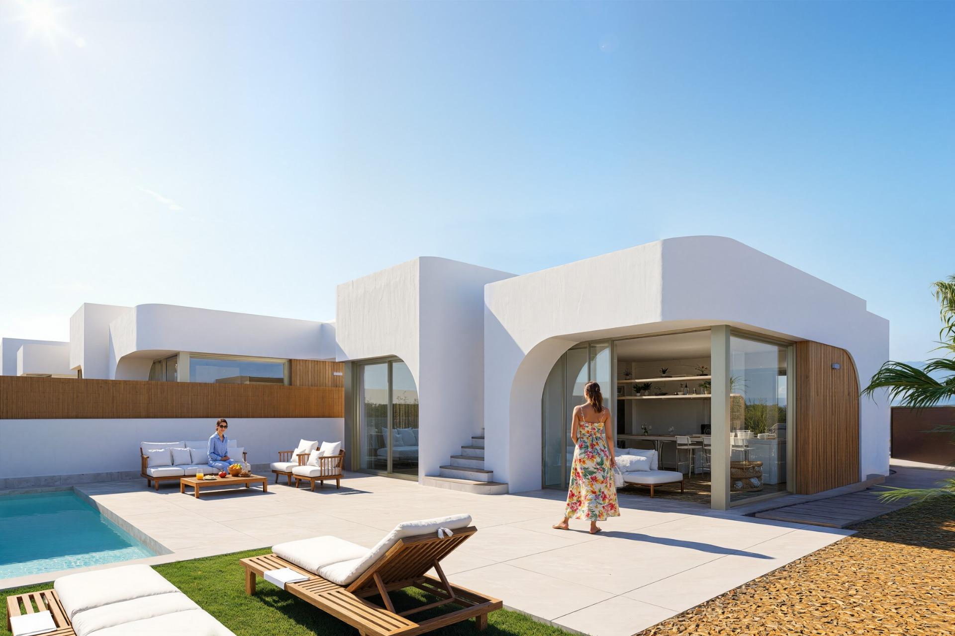 New Build Residential Complex in Los Alcázares on the Frontline of Serena Golf