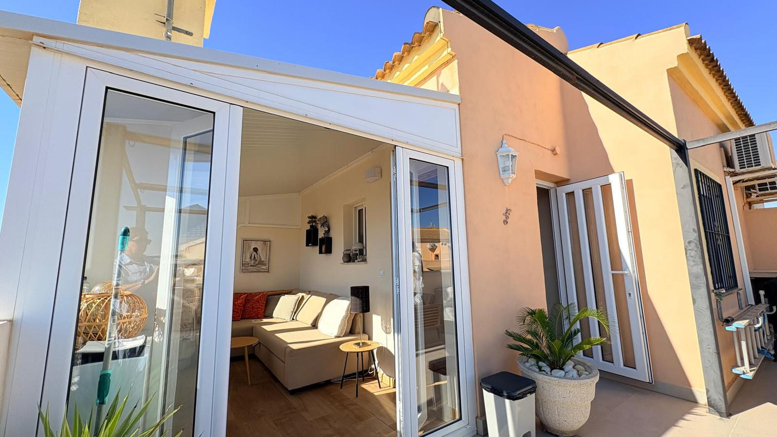 Boutique Mediterranean Duplex with Rooftop Lounge & Open Views