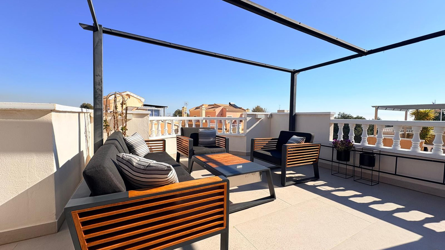 Boutique Mediterranean Duplex with Rooftop Lounge & Open Views