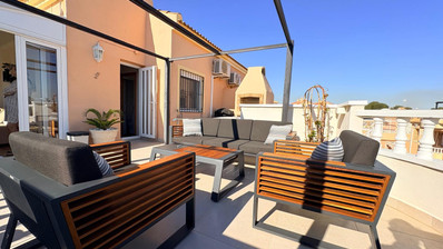 Boutique Mediterranean Duplex with Rooftop Lounge & Open Views