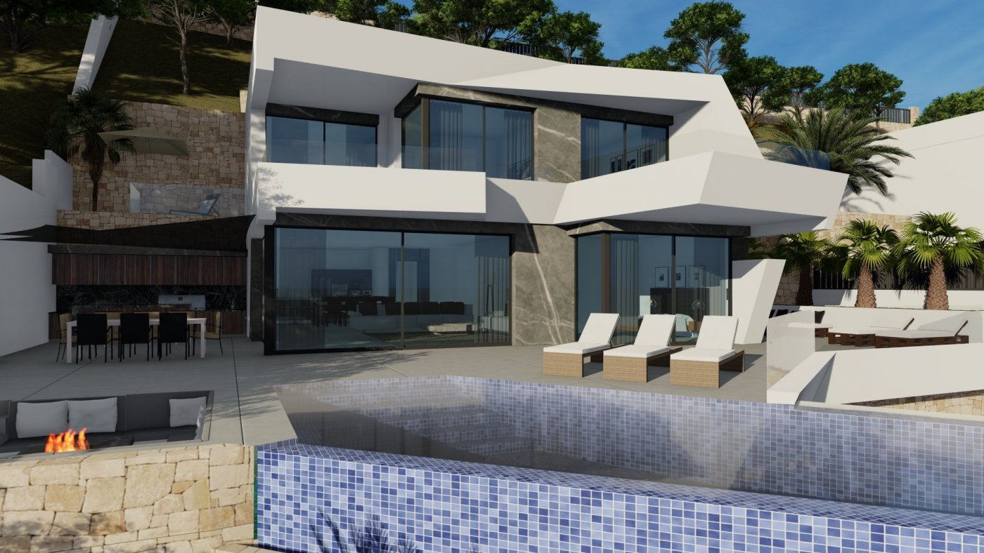 1-1 NEW BUILD LUXURY VILLA WITH SPECTACULAR VIEWS IN CALPE