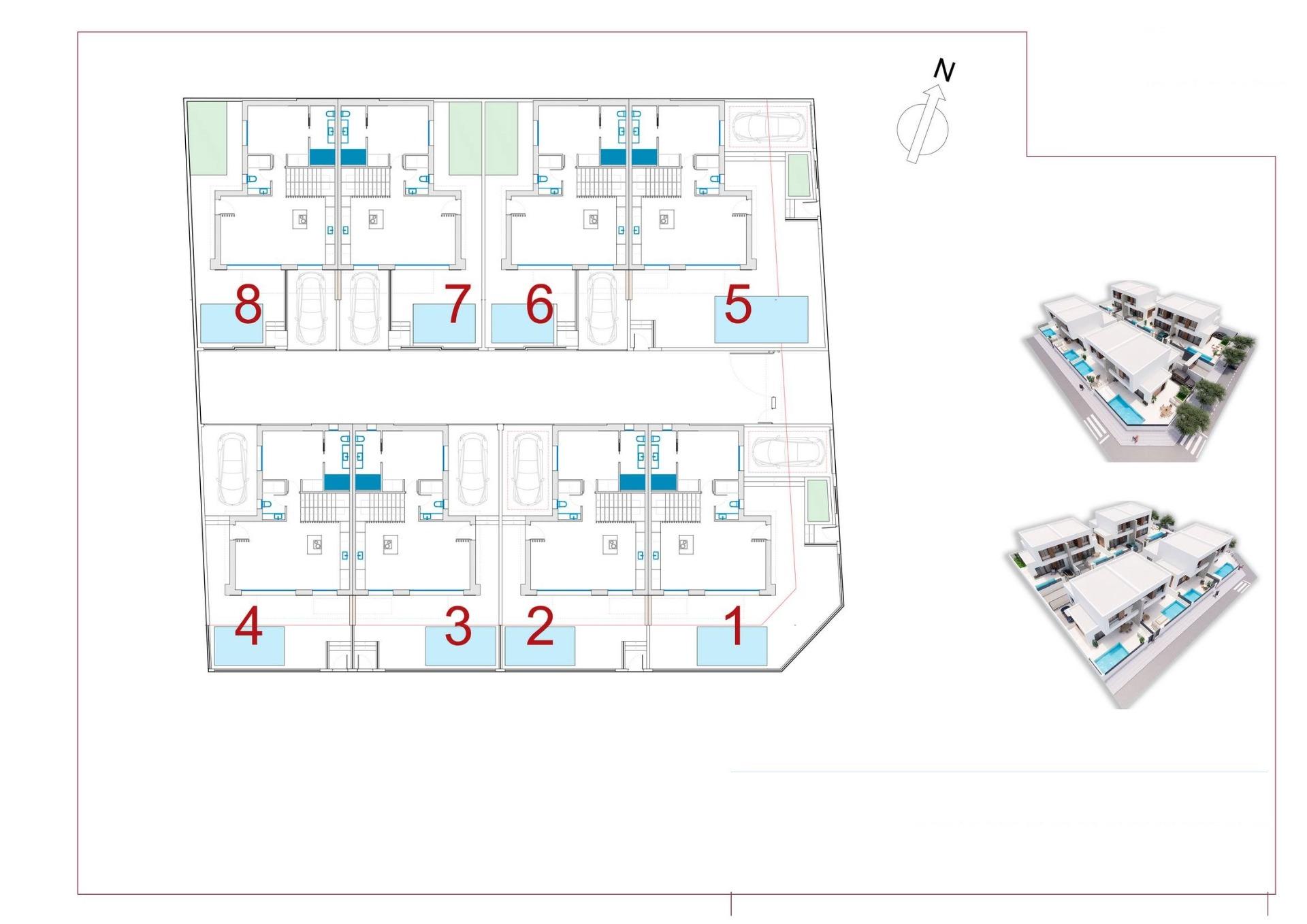 New Build Semi detached villas in Dolores