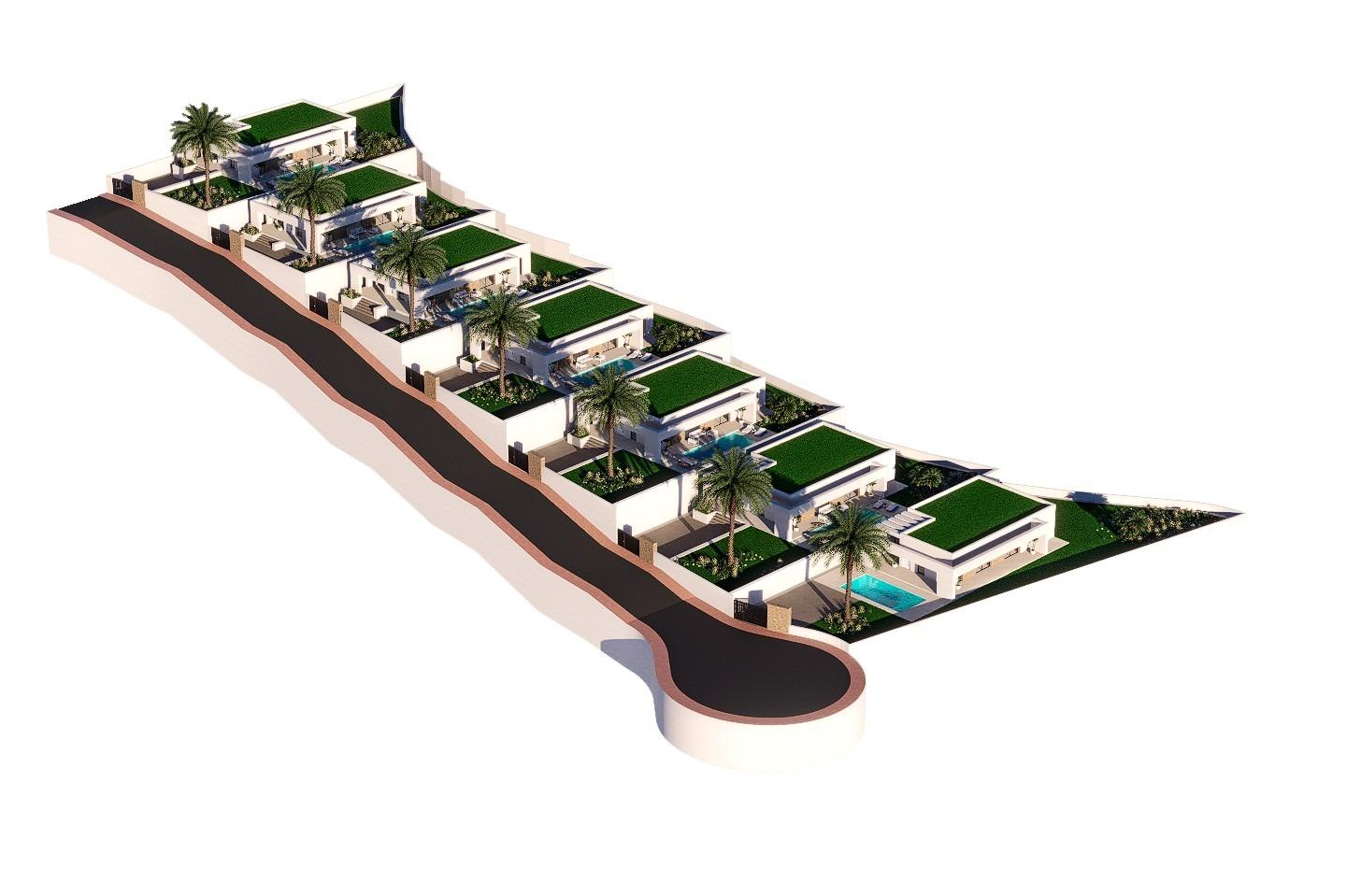 Newly built villas with sea views in Finestrat-Benidorm