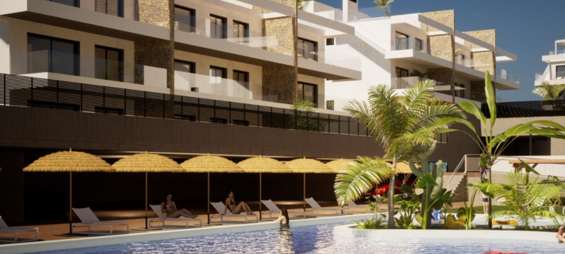 4-1 NEW BUILD RESIDENTIAL COMPLEX WITH THE SEA VIEW IN FINESTRAT