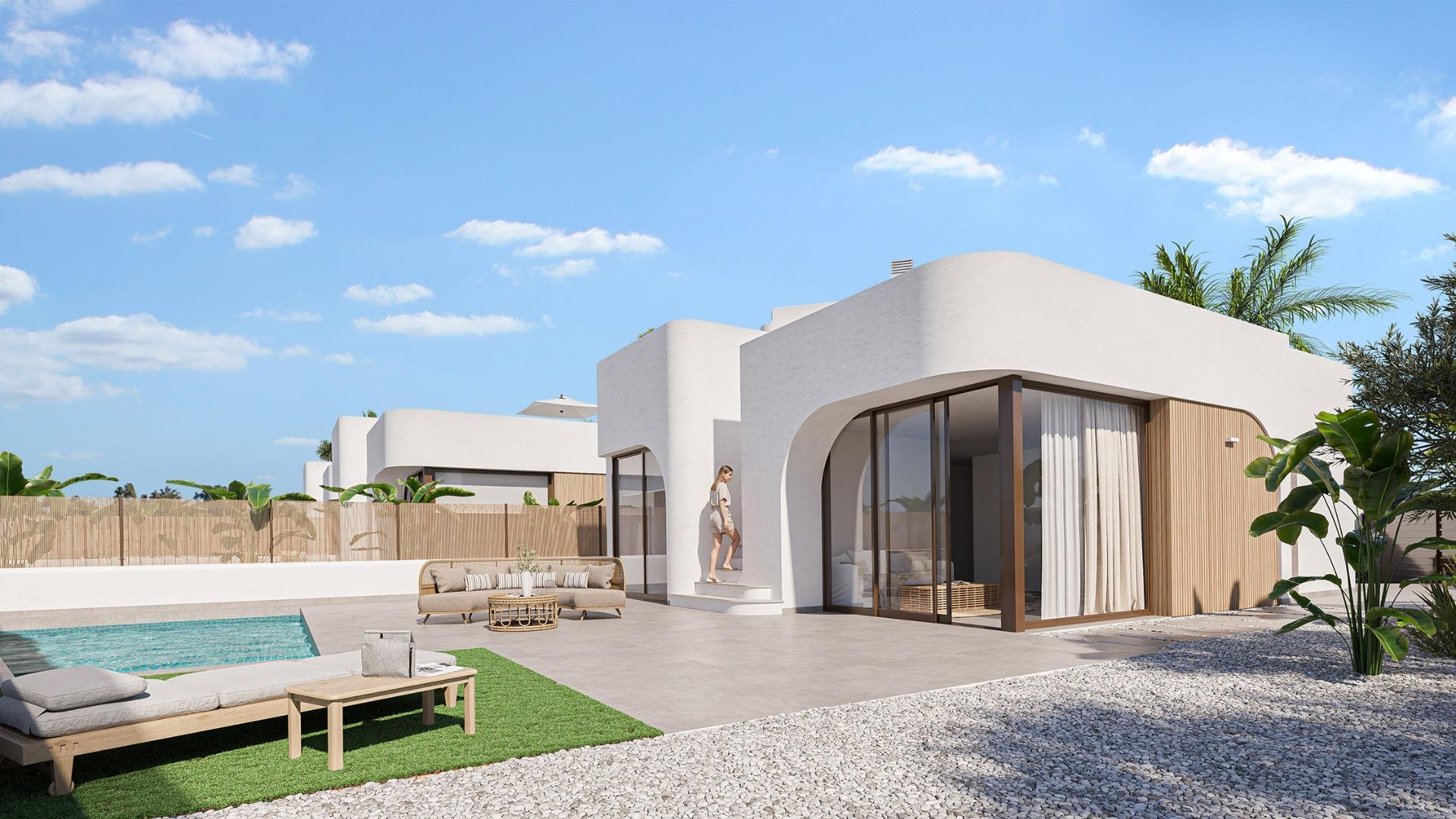 25-1 New Build Residential Complex in Los Alcázares on the Frontline of Serena Golf