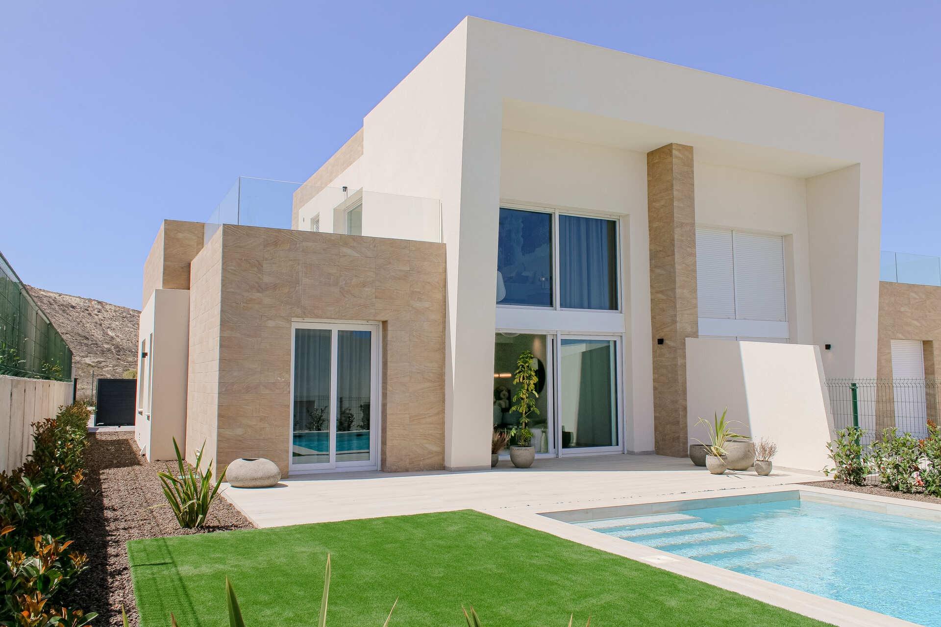 22-1 New Build Semi-Detached Villas with Private Pool in La Finca Golf Resort, Algorfa