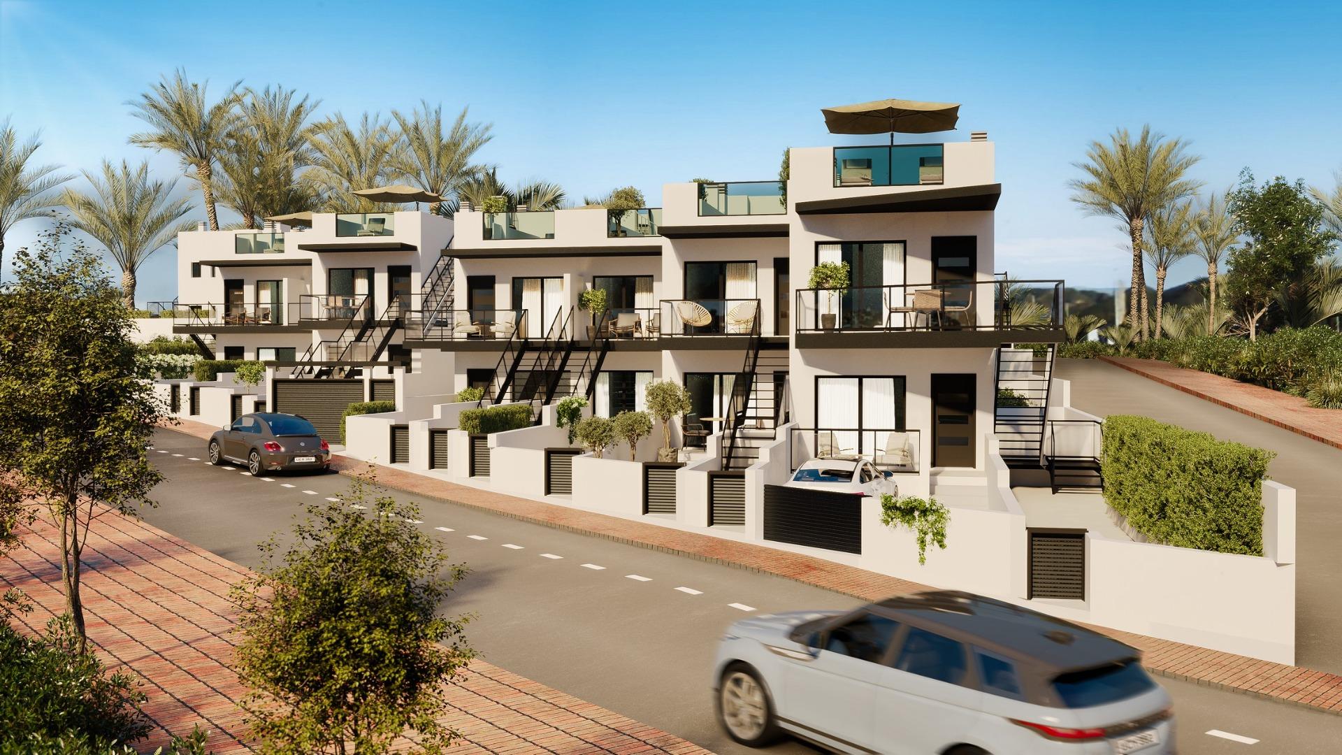 6-1 New Build Homes Just 200 Metres from the Beach in Puerto de Mazarrón