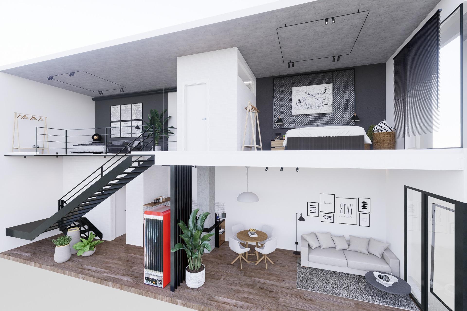 10-1 Modern Duplex Loft Apartments in the Heart of Alicante