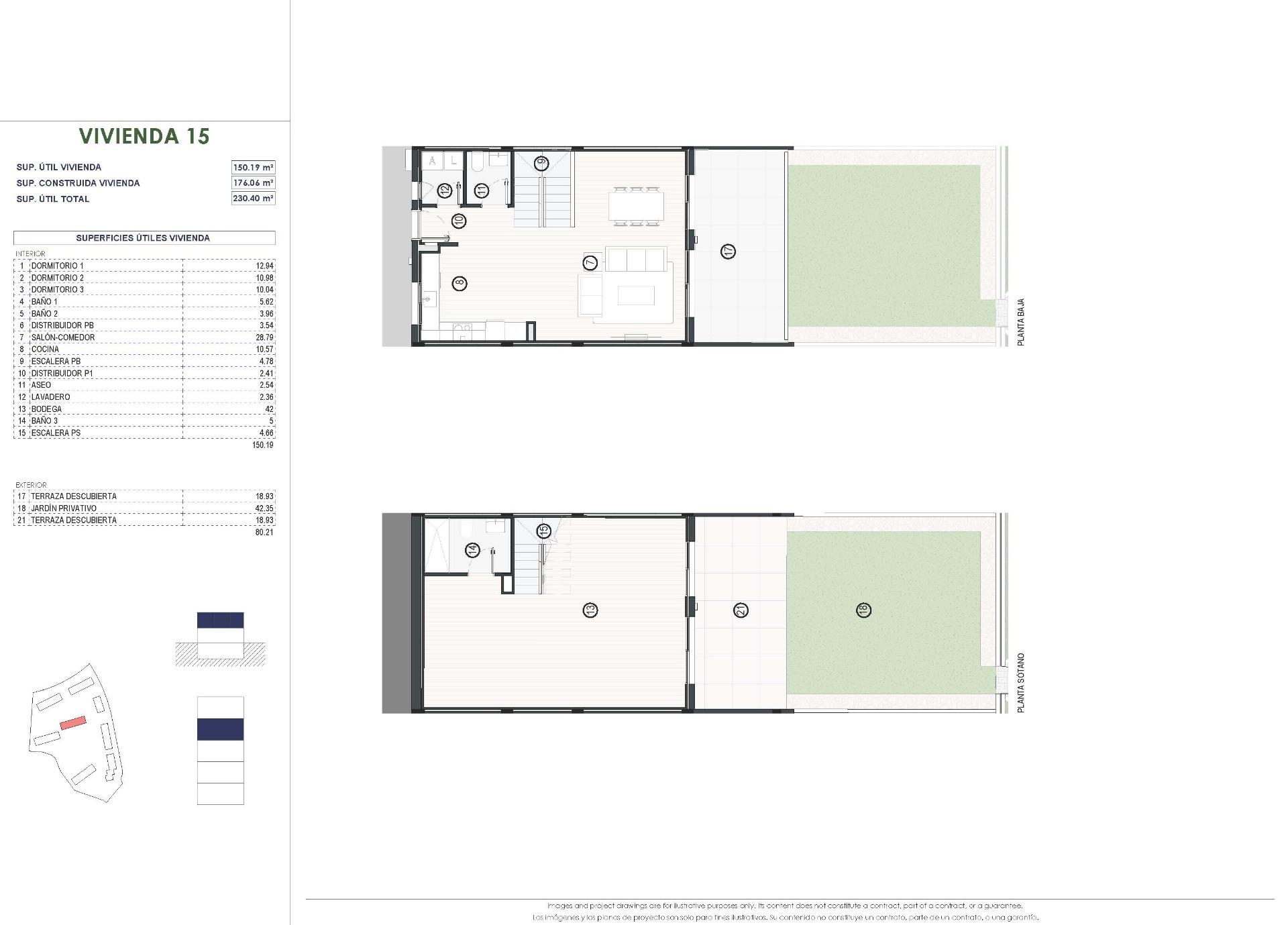Modern 3 Bedroom Townhouses for Sale in Balcon de Finestrat Costa Blanca