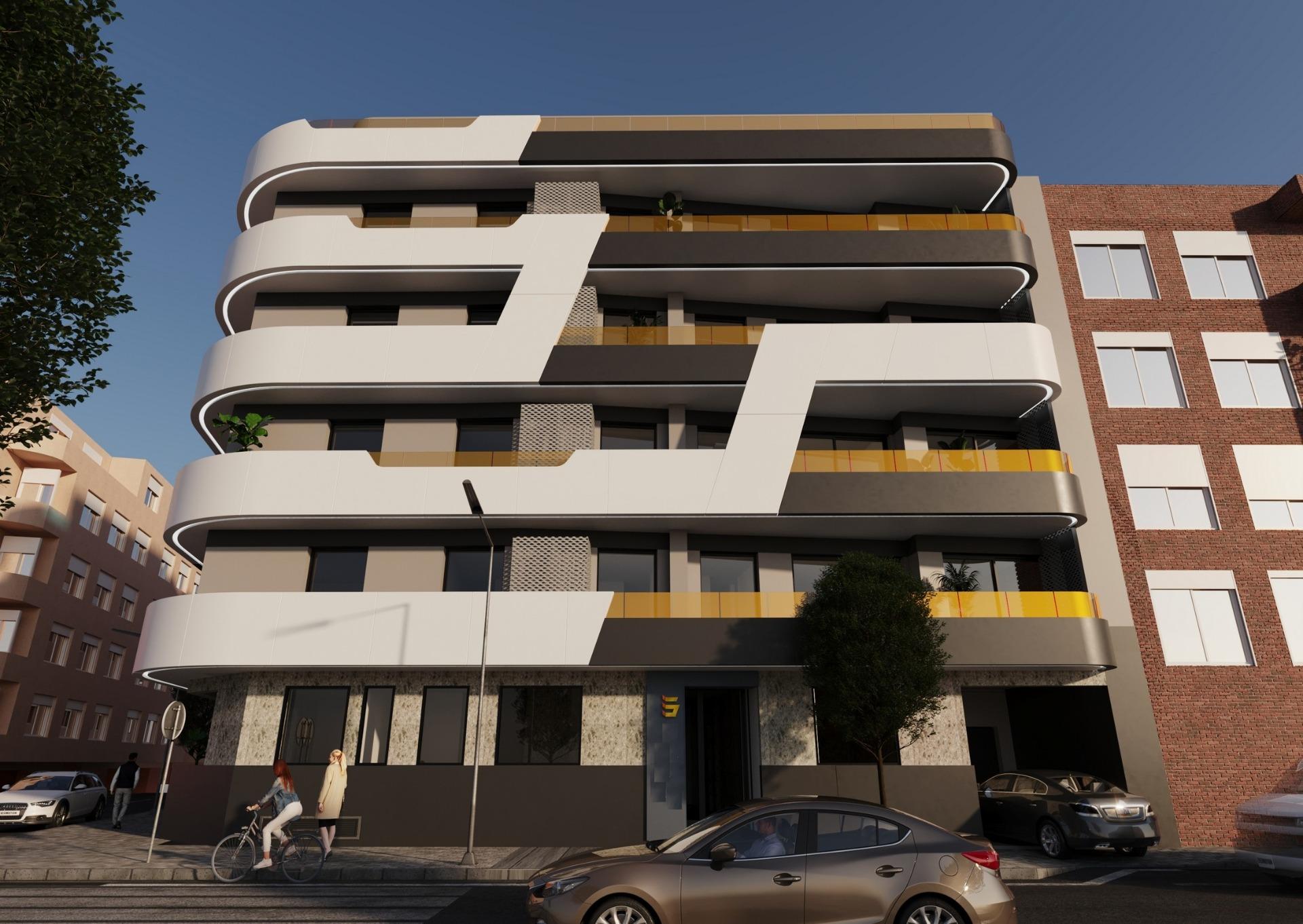 13-1 New Build Apartments in the Heart of Torrevieja Just 400 m from Playa del Cura