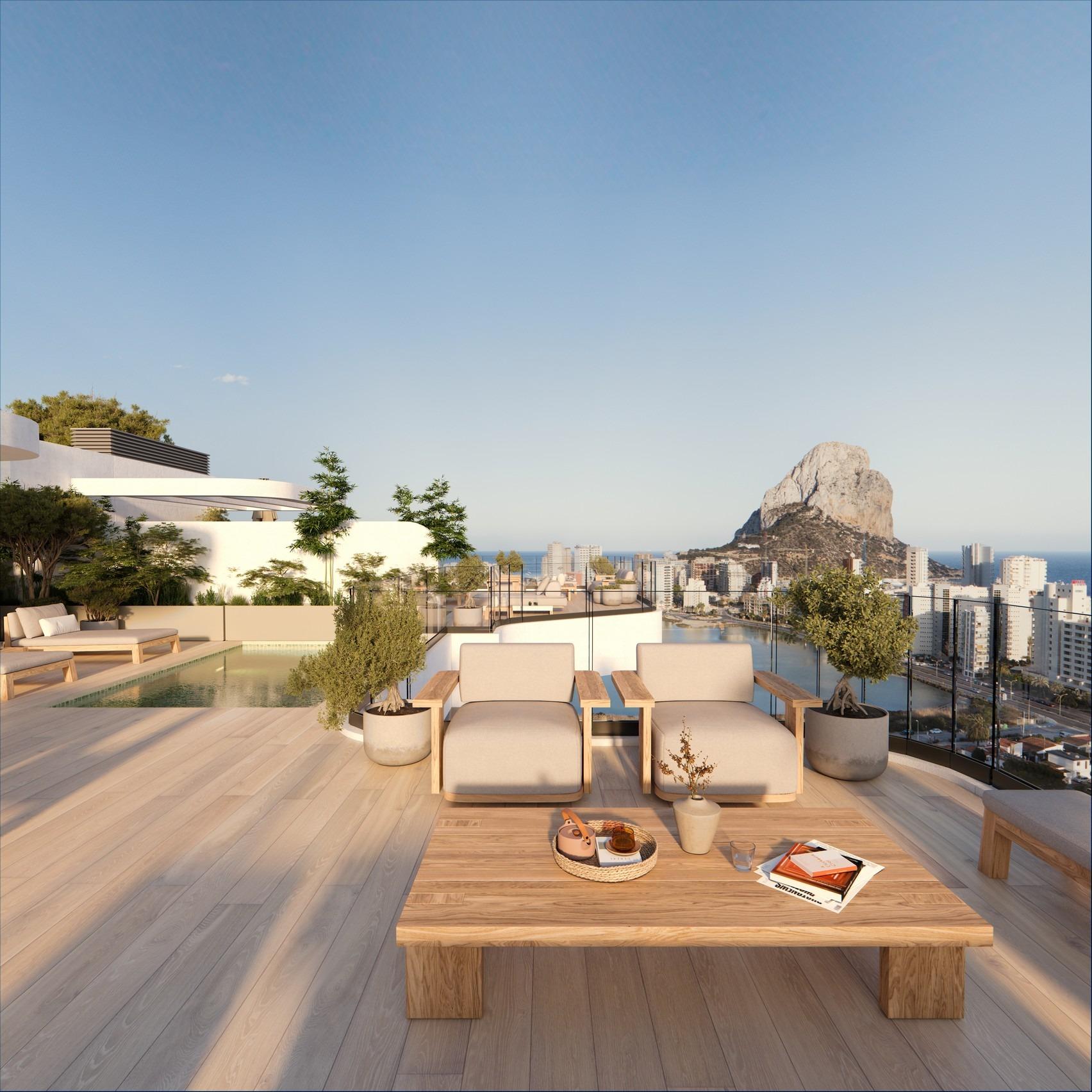 Modern New Build Homes in Calpe Just 450 m from Playa del Cantal Roig