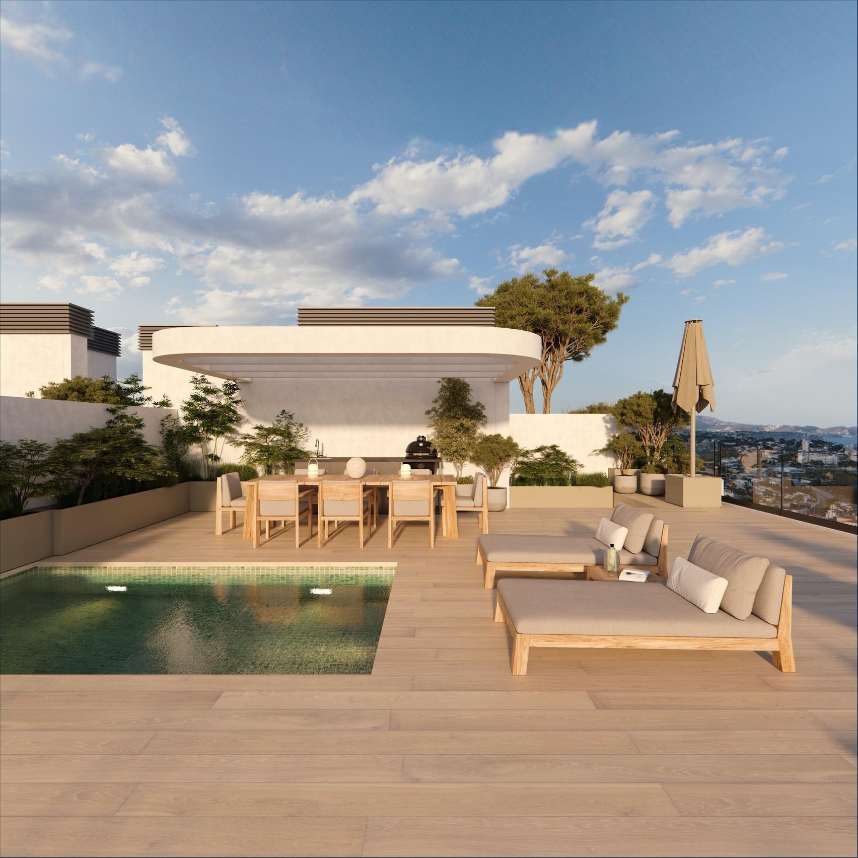 Modern New Build Homes in Calpe Just 450 m from Playa del Cantal Roig