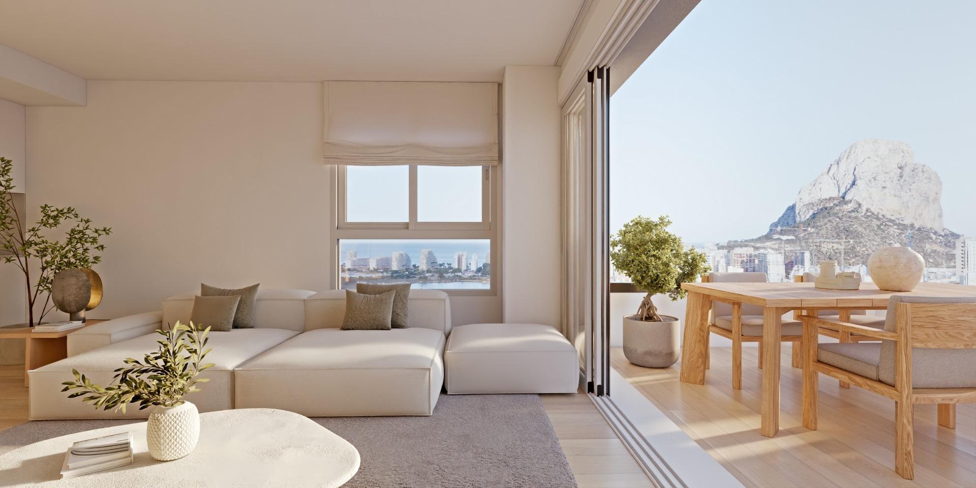 Modern New Build Homes in Calpe Just 450 m from Playa del Cantal Roig