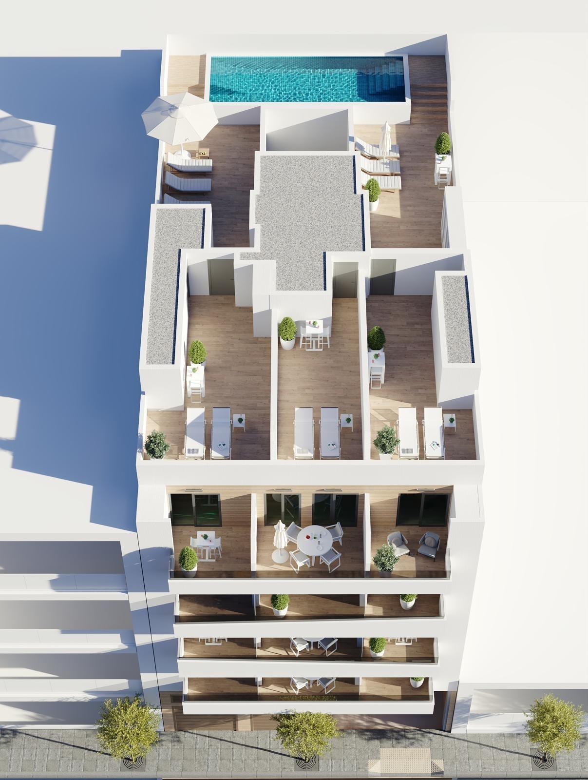 30-1 Newly built apartments in Torrevieja Just 600 metres from Playa del Cura beach