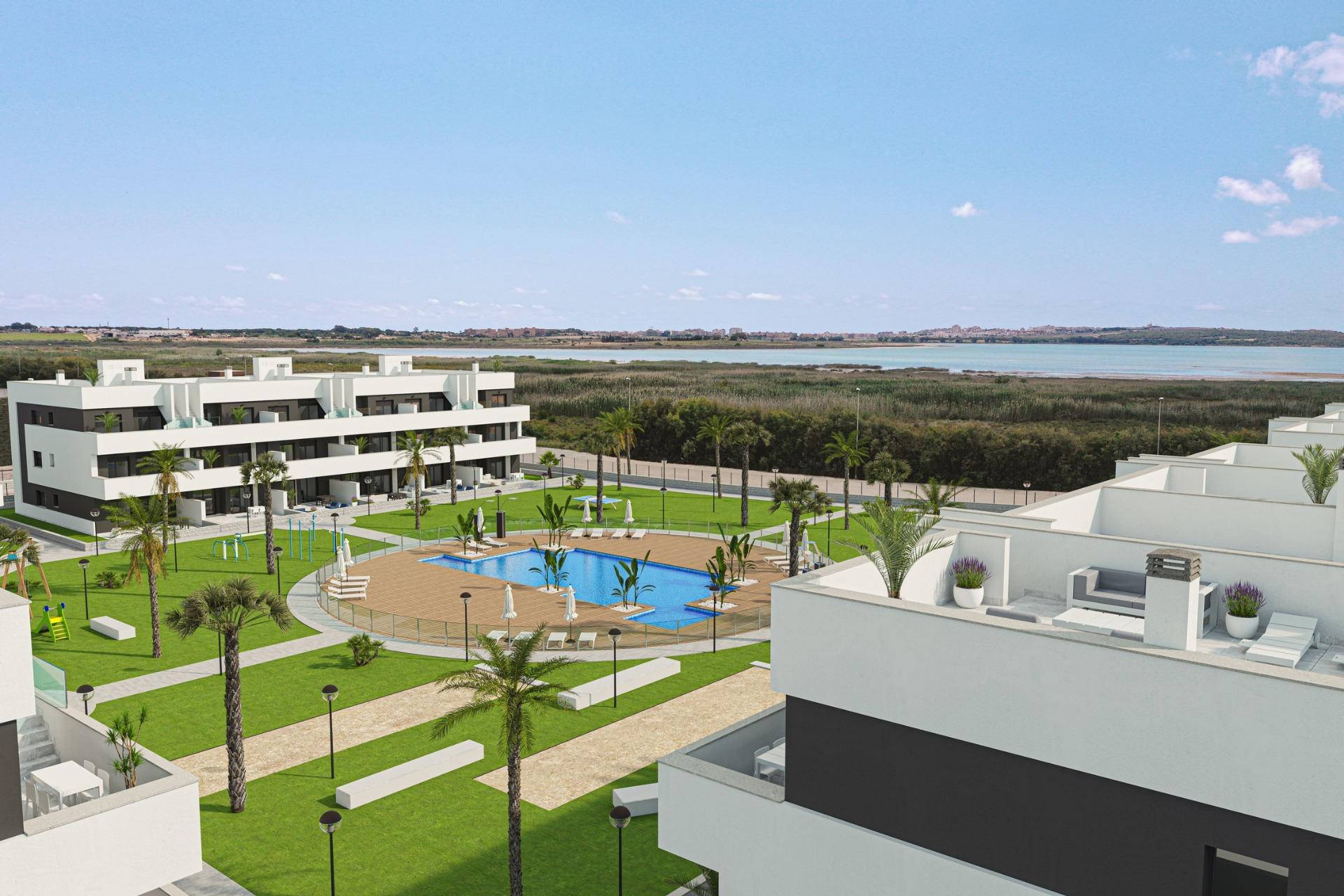 12-1 New Build Tourist Licensed Apartments with Lagoon Views in El Raso Guardamar del Segura