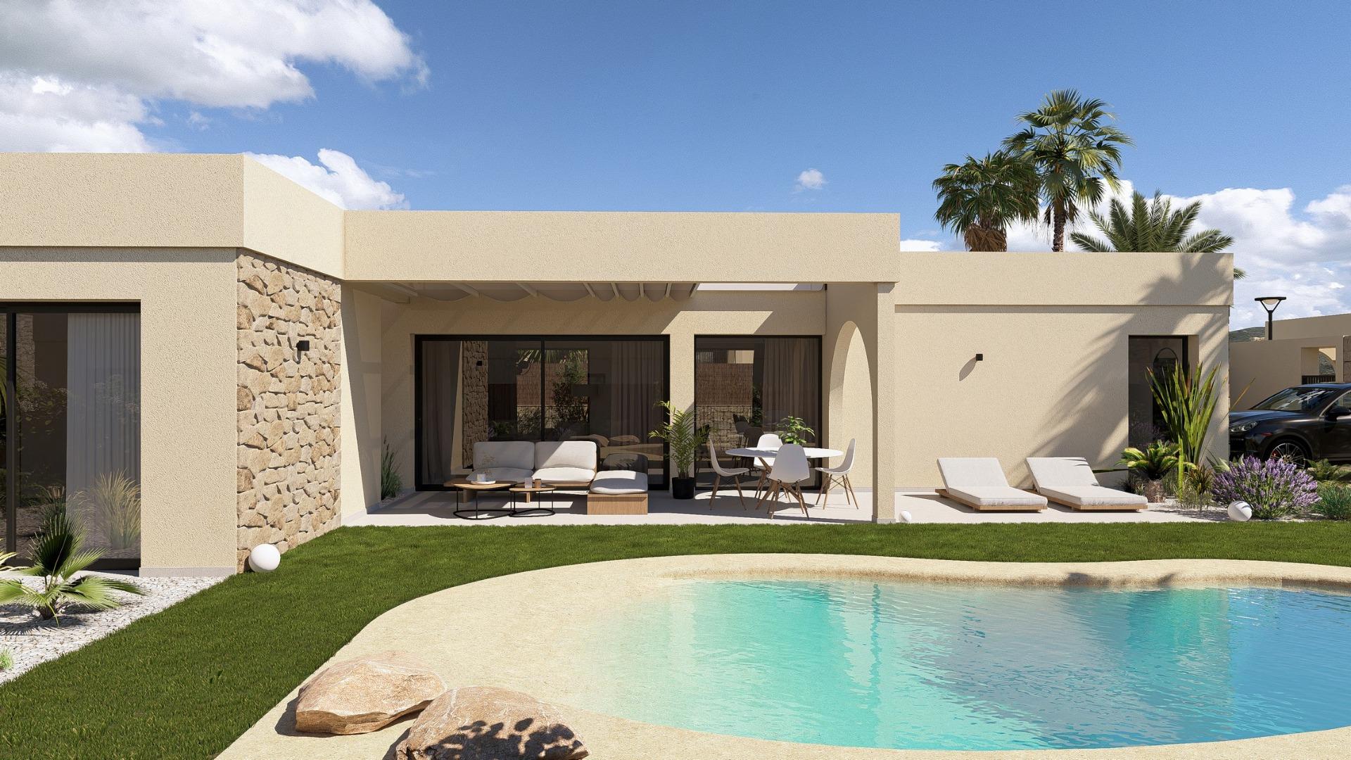 8-1 Contemporary One Level Villas in Altaona Golf Resort Murcia