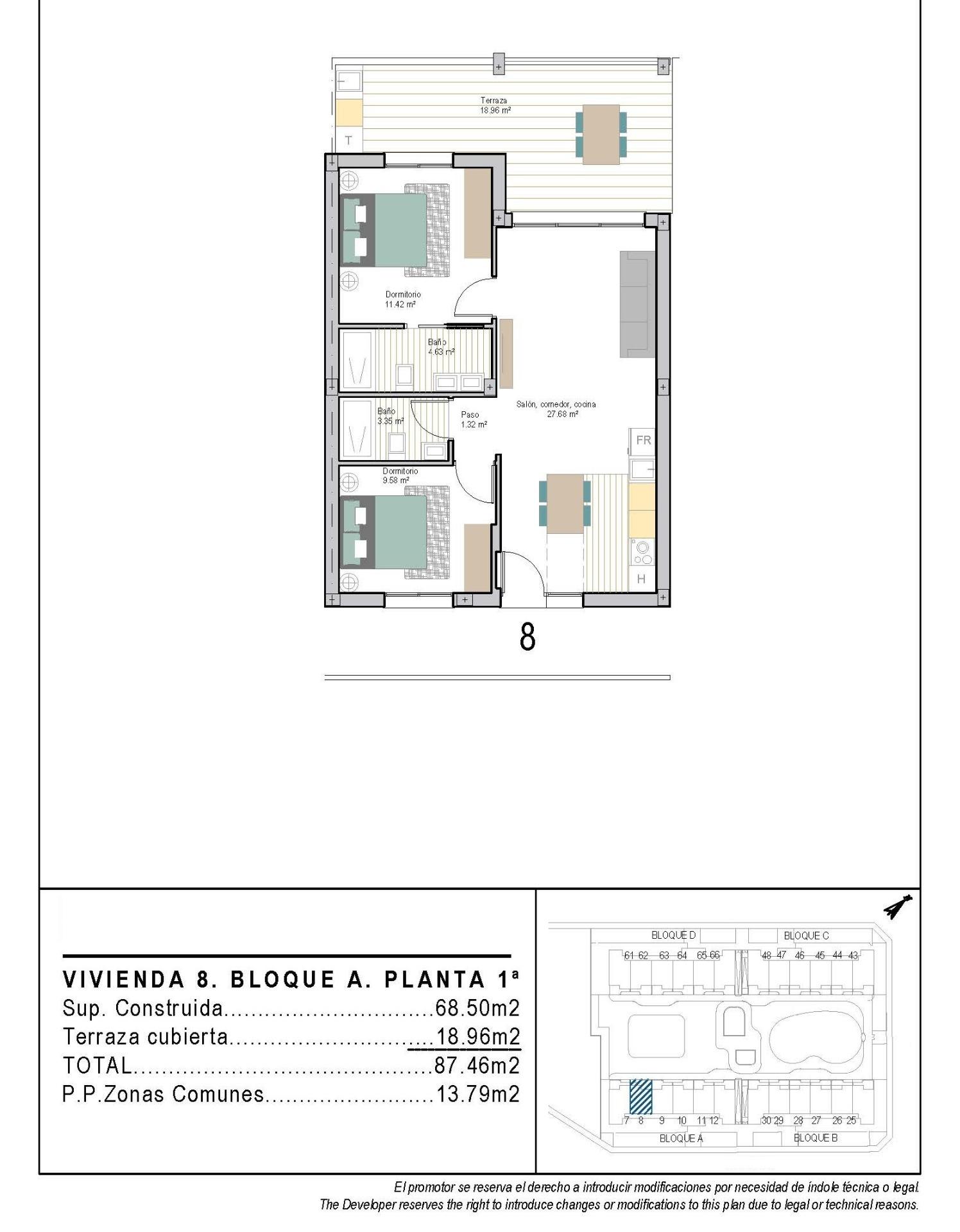 Modern New Build Apartments in San Cayetano, Torrepacheco, Murcia