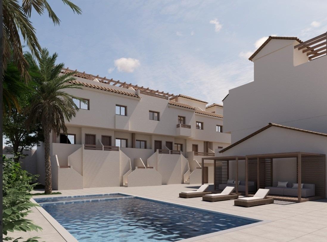 10-1 New Build Townhouses with Sea Views in Portman Murcia