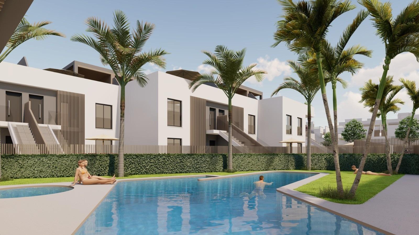 12-1 New Build Apartments and Bungalows for Sale in Pilar de la Horadada Near the Beach