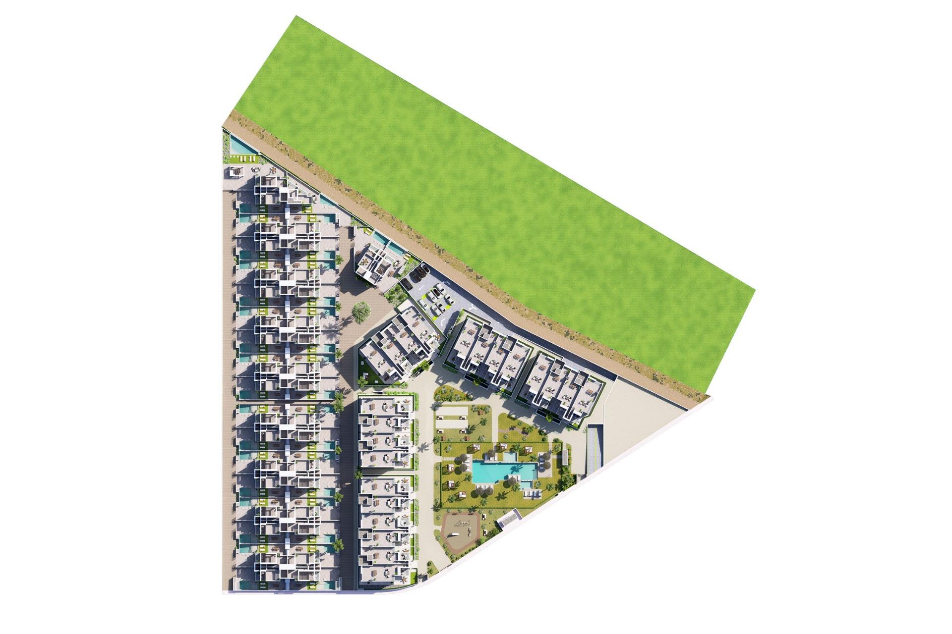 New Build Resort Apartments at La Serena Golf-Los Alcazares Near the Beach