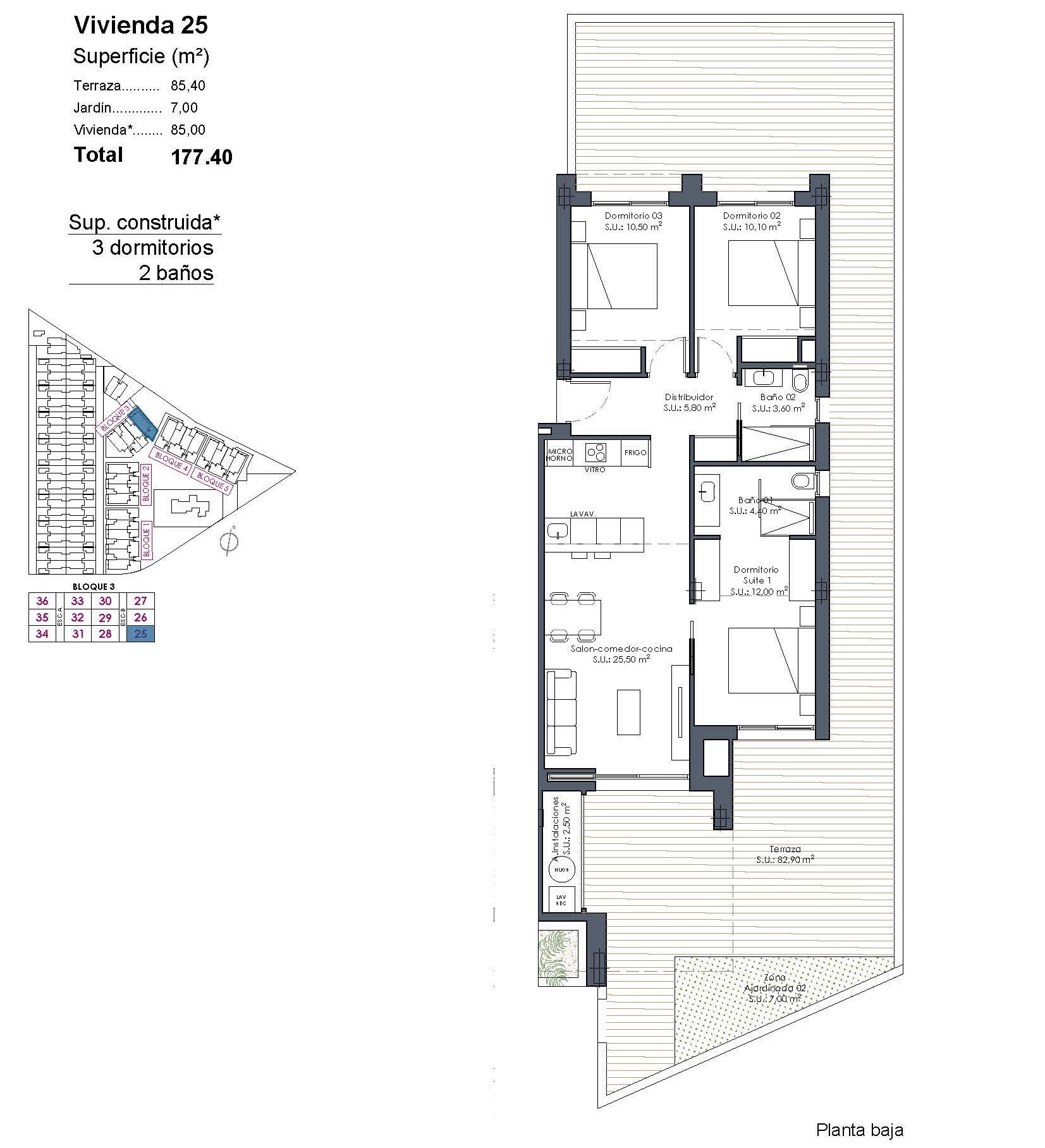 New Build Resort Apartments at La Serena Golf-Los Alcazares Near the Beach