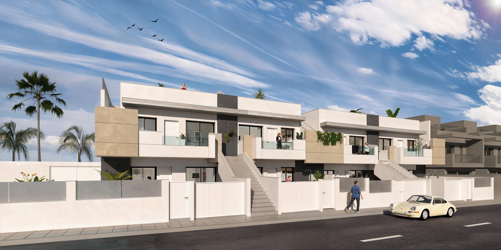 14-1 Modern New Build Bungalows for Sale in San Pedro del Pinatar Near the Beach