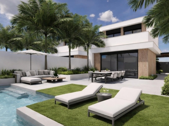 New Build Villas with Private Pool Near La Serena Golf in Los Alcazares