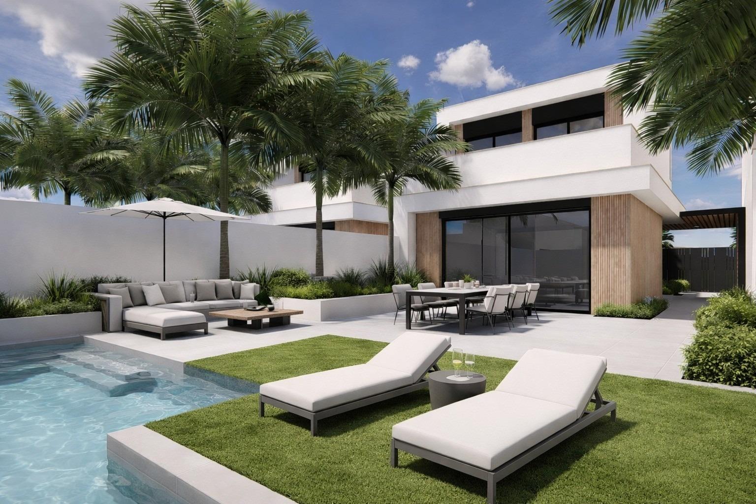 18-1 New Build Villas with Private Pool Near La Serena Golf in Los Alcazares