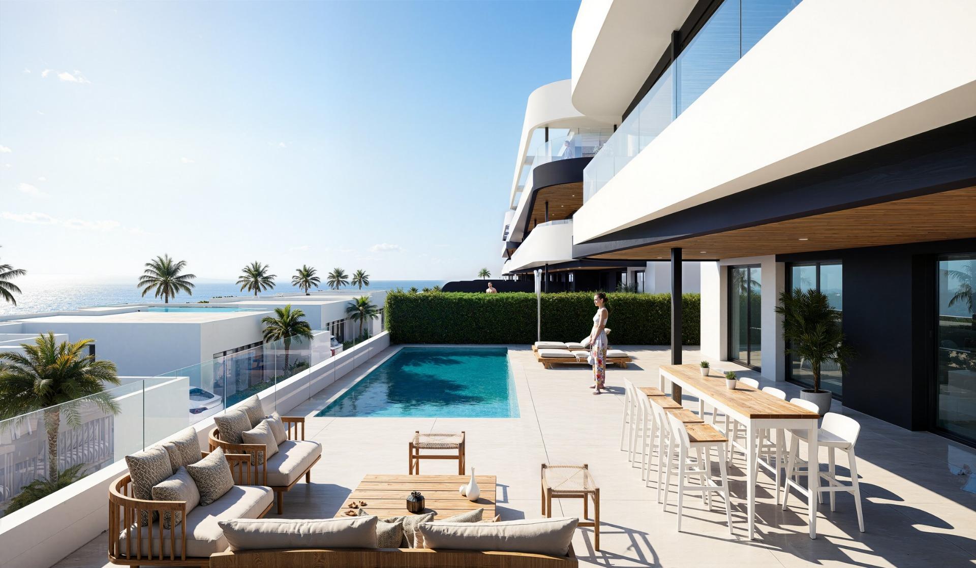 6-1 New Build Golf Front Apartments and Villas in La Serena Golf Los Alcazares