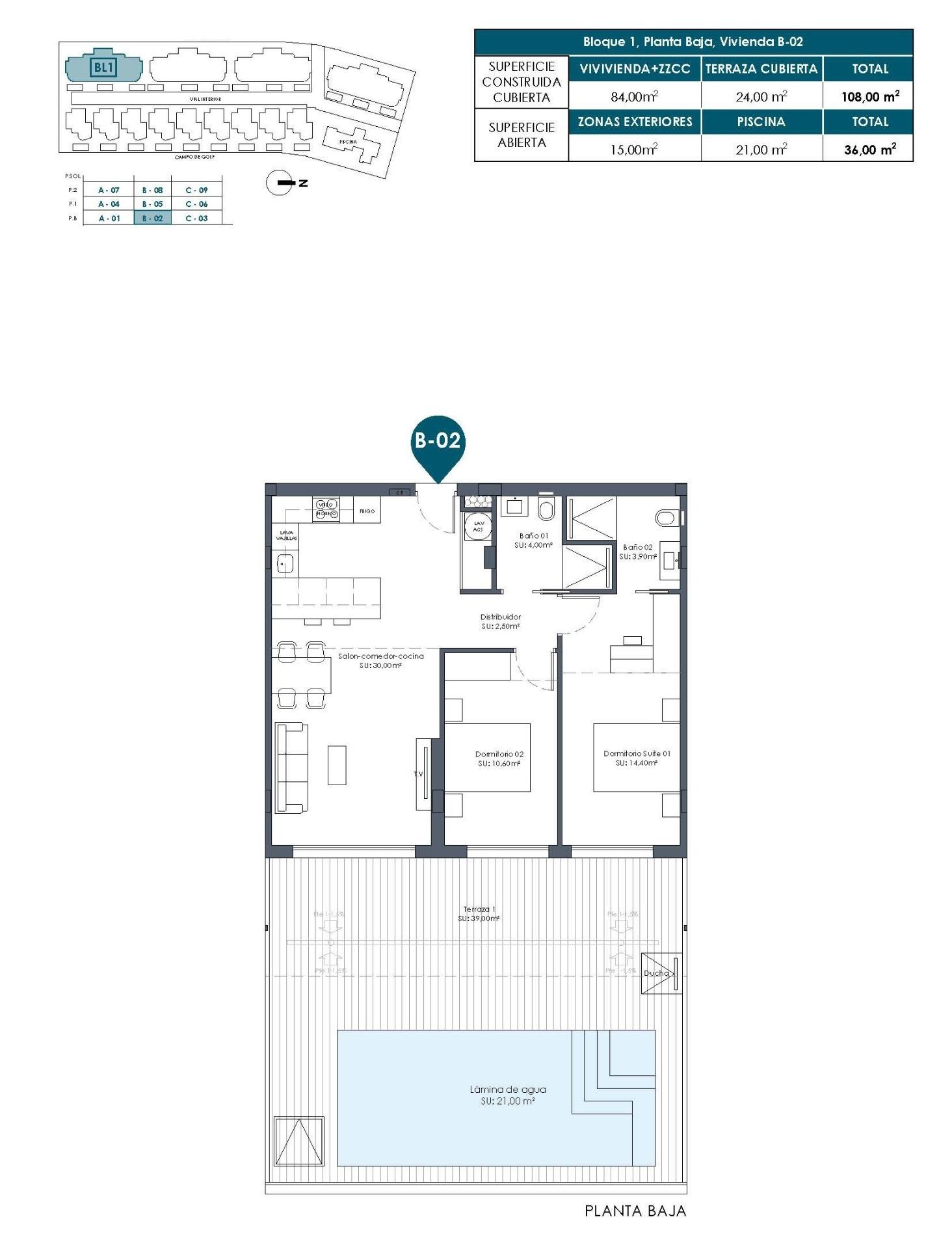 New Build Golf Front Apartments and Villas in La Serena Golf Los Alcazares