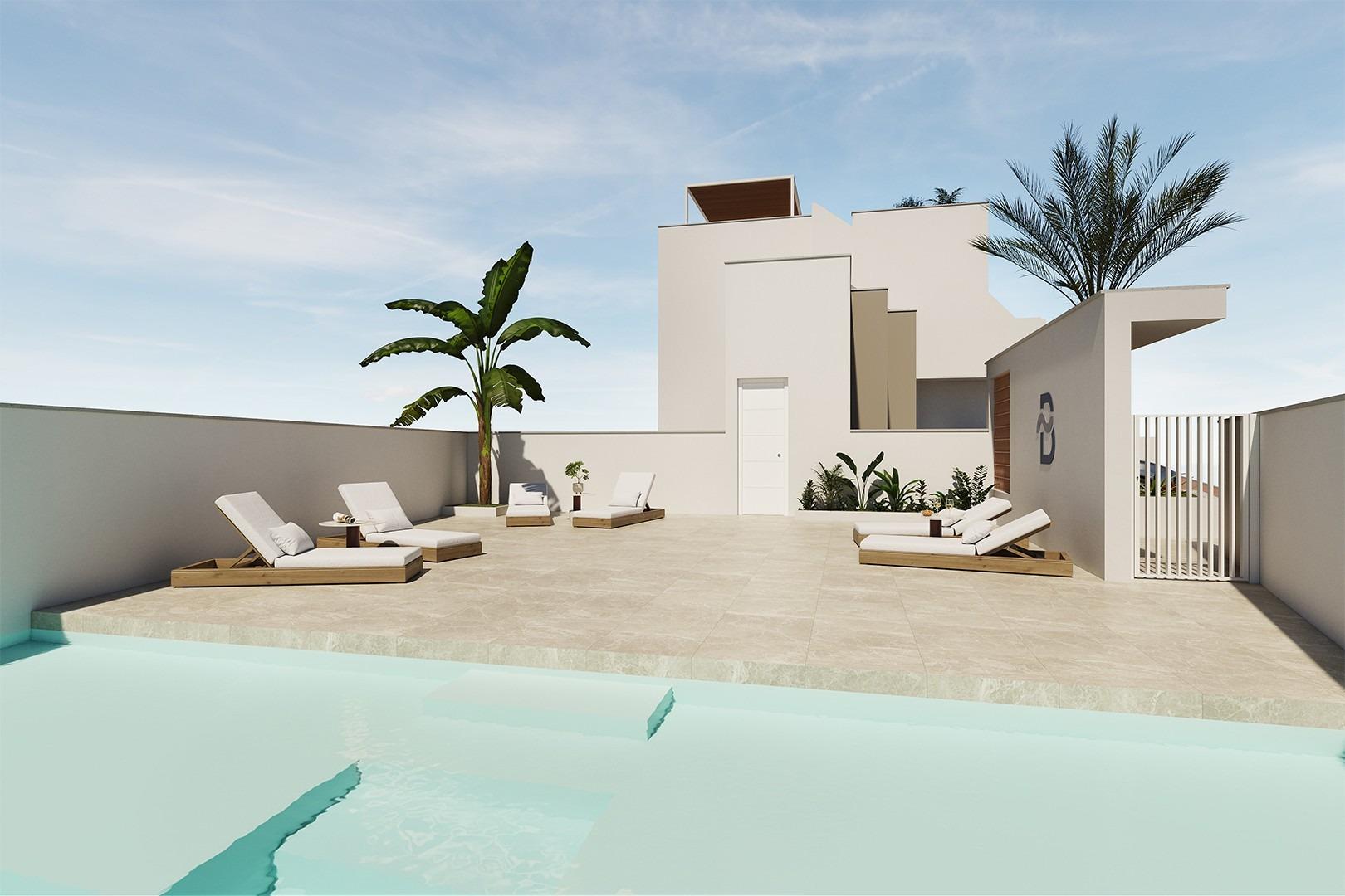 20-1 Modern Apartments with comunal Pool Near the Beach in San Pedro del Pinatar