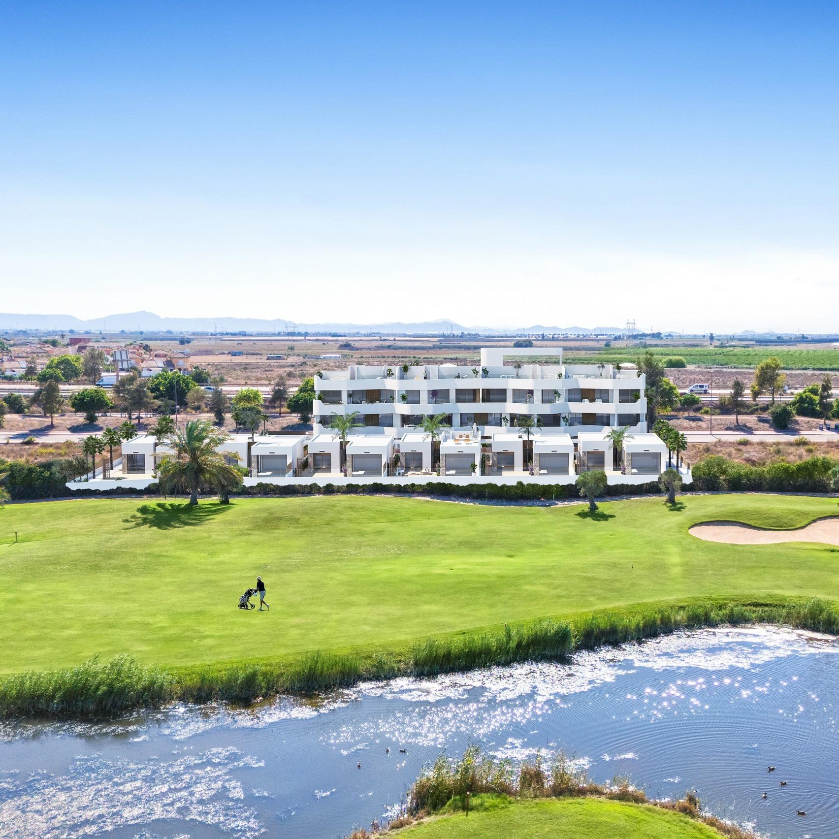New Build Apartments and Villas Frontline Golf in Los Alcazares Costa Calida