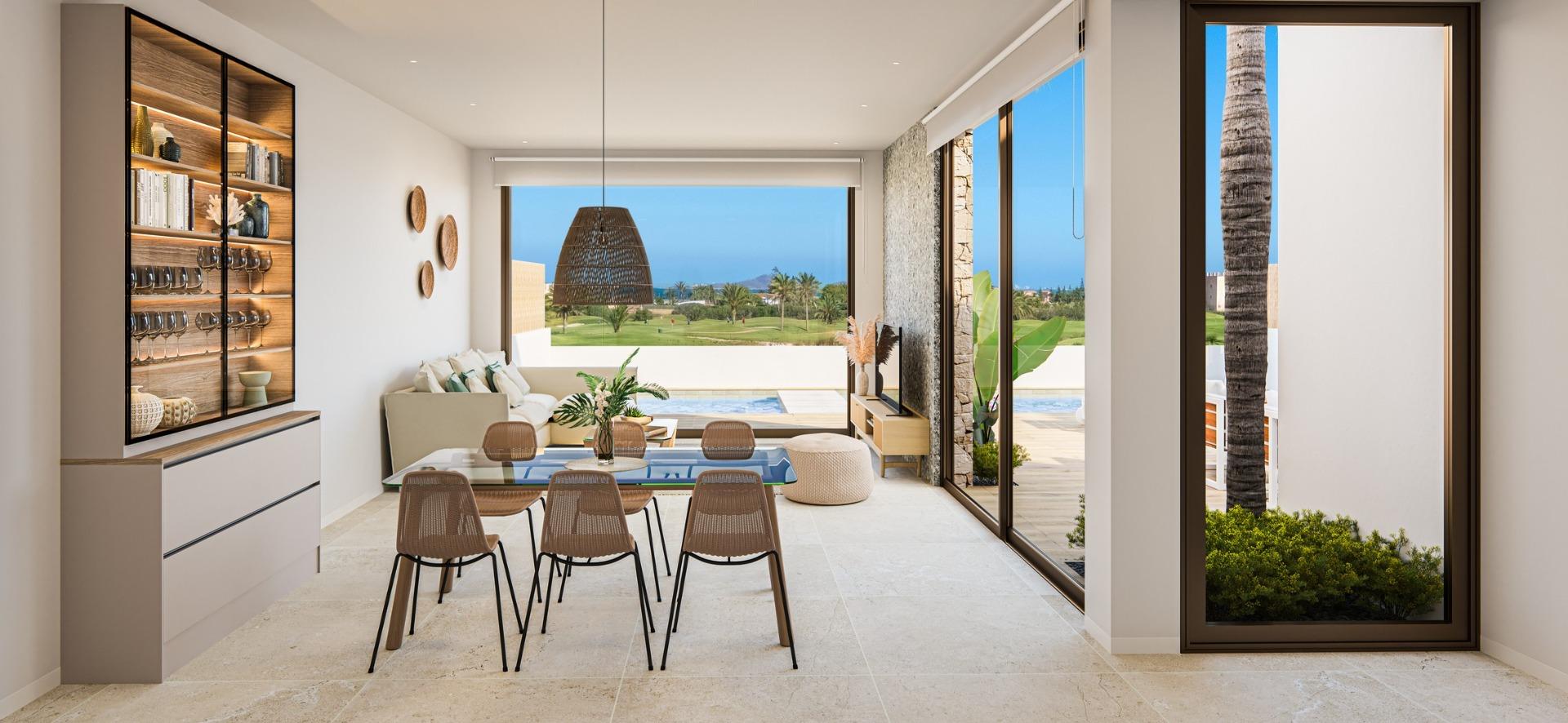 New Build Apartments and Villas Frontline Golf in Los Alcazares Costa Calida