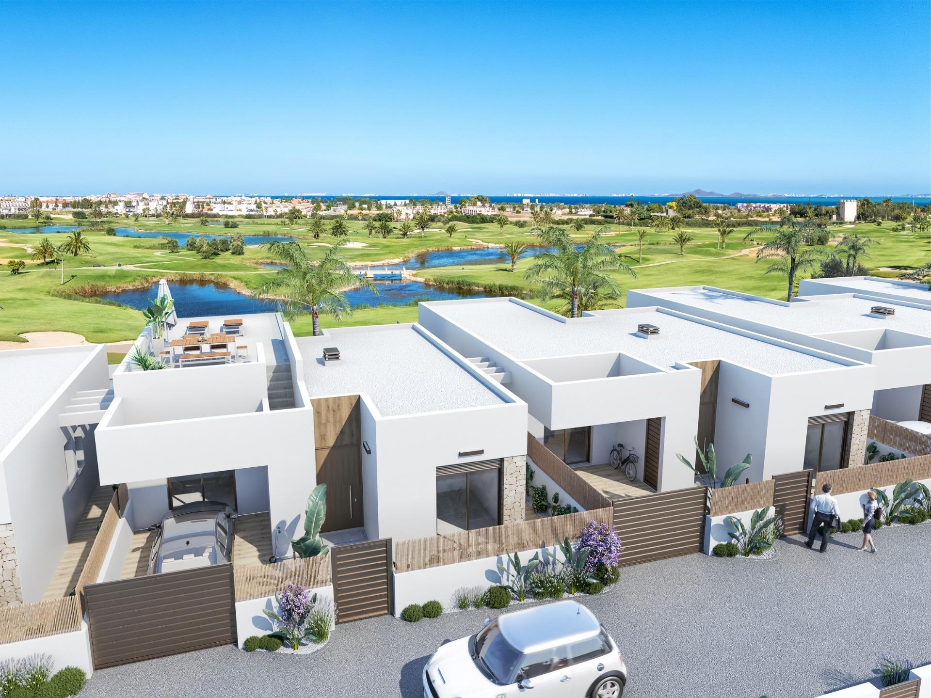 New Build Apartments and Villas Frontline Golf in Los Alcazares Costa Calida