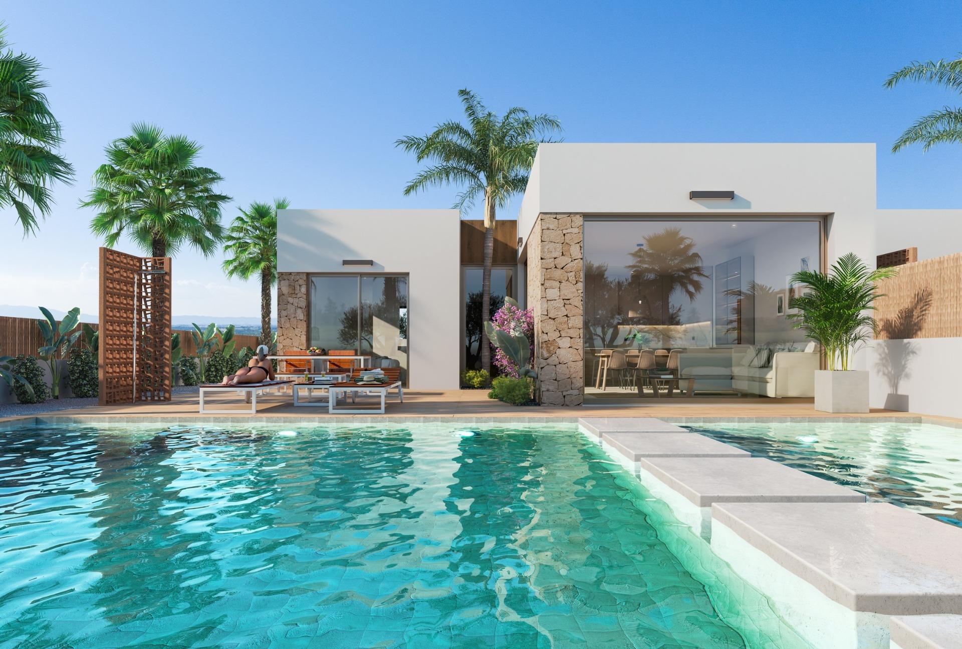 29-1 New Build Apartments and Villas Frontline Golf in Los Alcazares Costa Calida