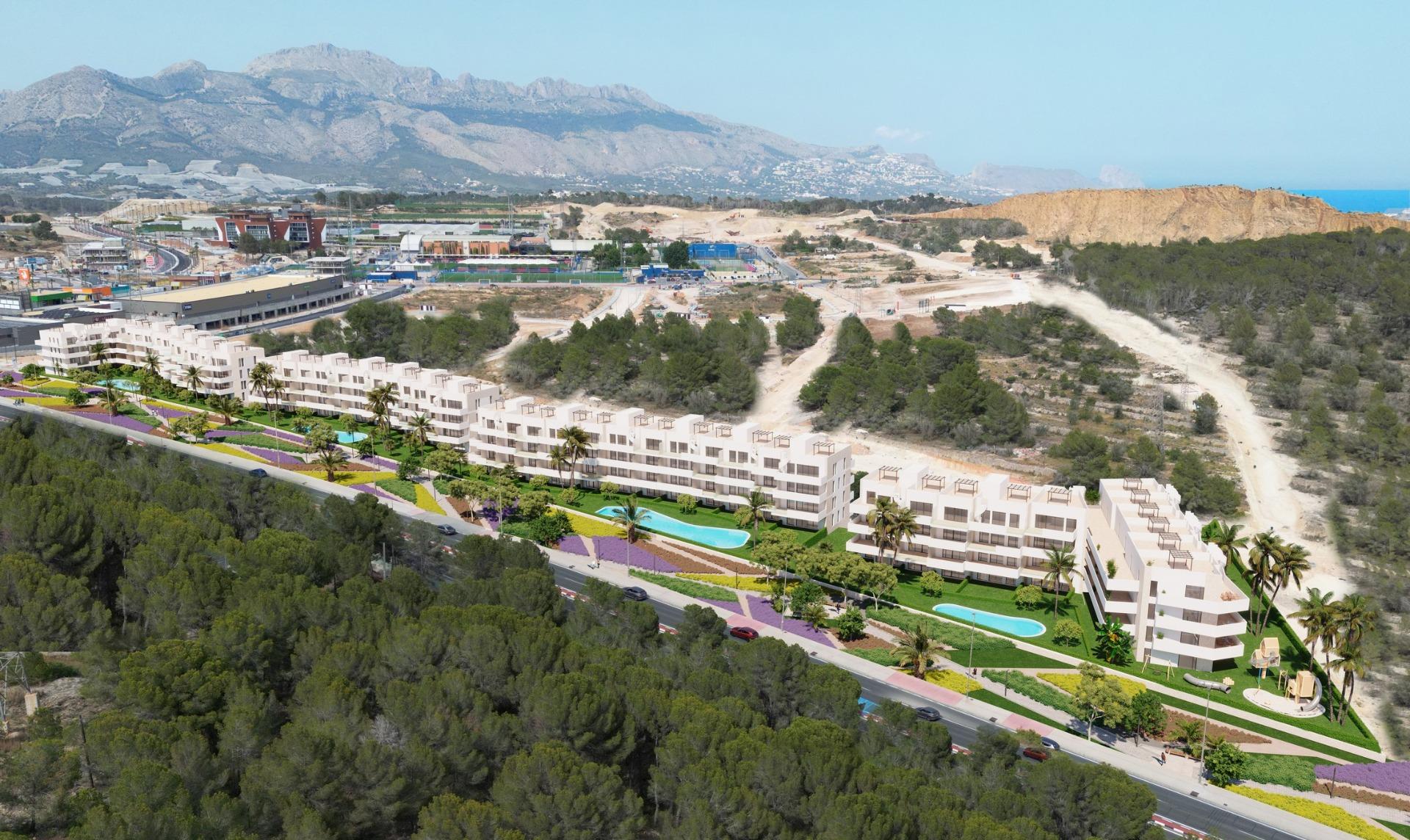 15-1 New Build Apartments in La Nucía Modern Living in Ciudad del Deporte Near Benidorm
