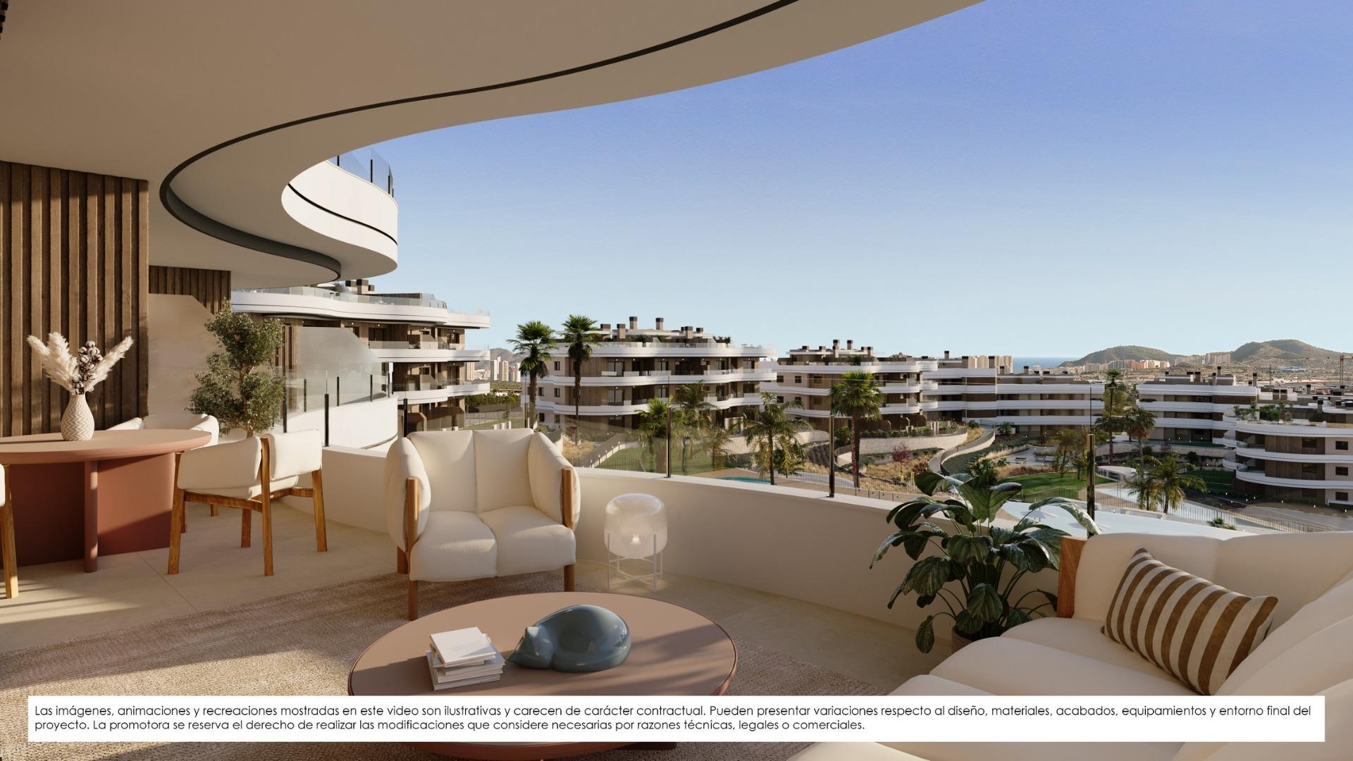 New Build Apartments for Sale in Finestrat with Sea Views and Resort Style Amenities