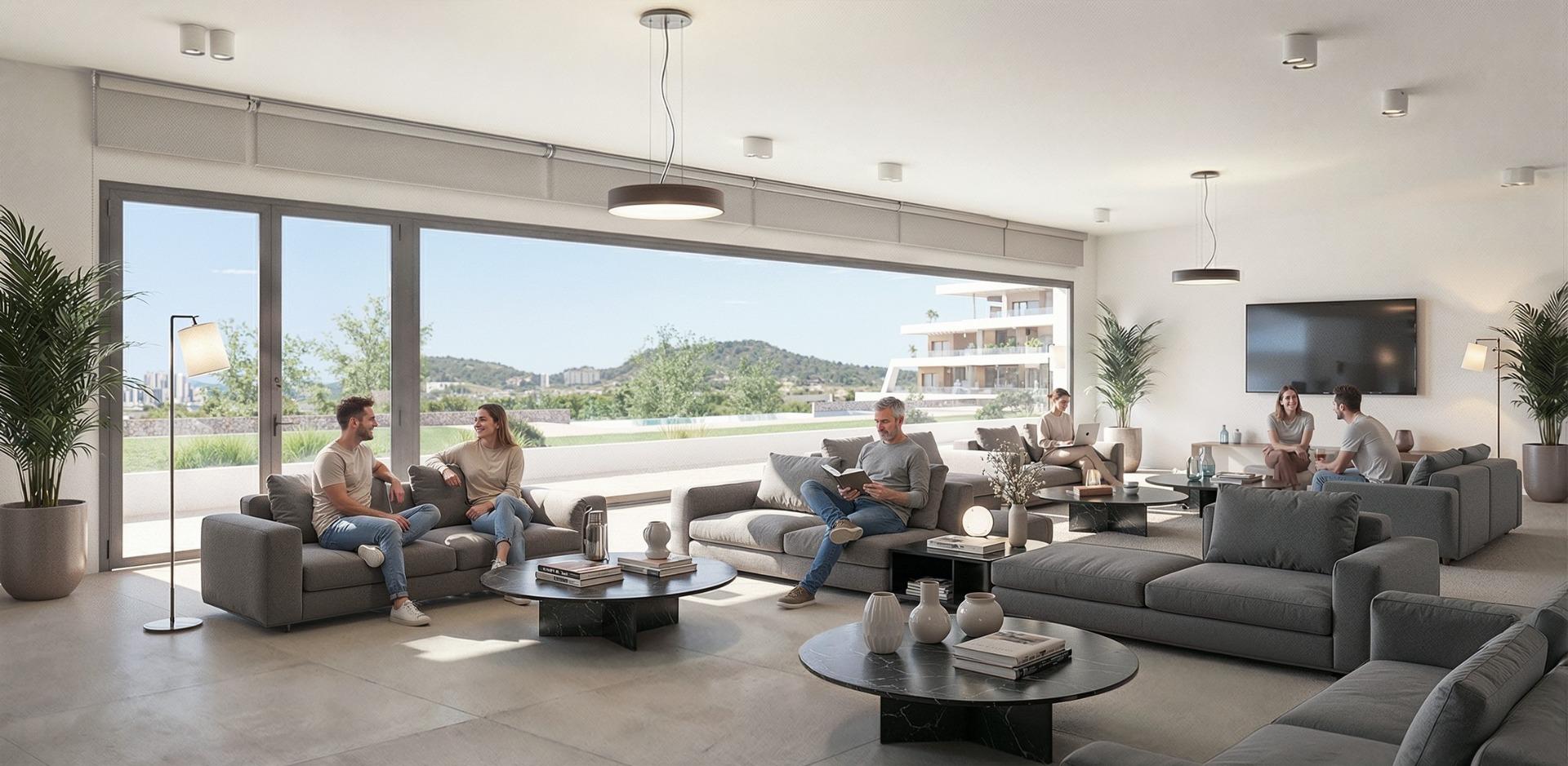 New Build Apartments with Sea Views in Balcon de Finestrat, Costa Blanca